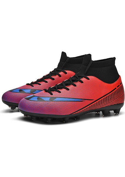 Yetişkin Profesyonel Fg Futbol Ayakkabıları Kaymaz Uzun Başak Futbol Kramponları Genç Çocuklar Yüksek Ayak Bileği Kramponları Çim Futbol Sneakers (Yurt Dışından) indirimleri