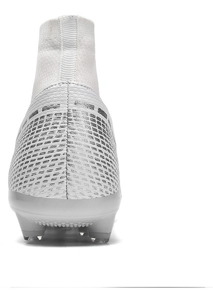 Yetişkin Profesyonel Fg Futbol Ayakkabıları Kaymaz Uzun Başak Futbol Kramponları Genç Çocuklar Yüksek Ayak Bileği Kramponları Çim Futbol Sneakers (Yurt Dışından)