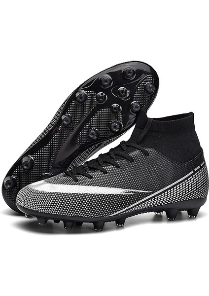 Yetişkin Profesyonel Fg Futbol Ayakkabıları Kaymaz Uzun Başak Futbol Kramponları Genç Çocuklar Yüksek Ayak Bileği Kramponları Çim Futbol Sneakers (Yurt Dışından) fiyatları