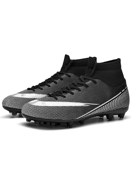 Yetişkin Profesyonel Fg Futbol Ayakkabıları Kaymaz Uzun Başak Futbol Kramponları Genç Çocuklar Yüksek Ayak Bileği Kramponları Çim Futbol Sneakers (Yurt Dışından) indirimleri