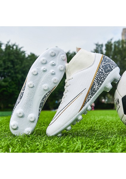 Krampon Erkek Futbol Ayakkabısı Cleats Fg Futbol Sneaker Futbol Ayakkabısı Erkek Futsal Antrenman Ayakkabısı (Yurt Dışından)