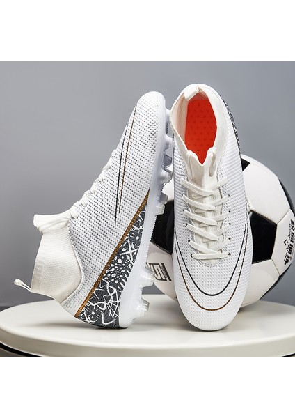 Krampon Erkek Futbol Ayakkabısı Cleats Fg Futbol Sneaker Futbol Ayakkabısı Erkek Futsal Antrenman Ayakkabısı (Yurt Dışından)