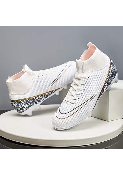 Krampon Erkek Futbol Ayakkabısı Cleats Fg Futbol Sneaker Futbol Ayakkabısı Erkek Futsal Antrenman Ayakkabısı (Yurt Dışından)
