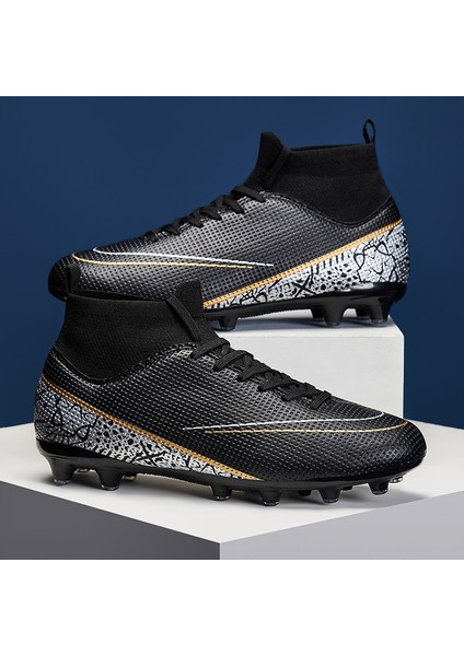 Krampon Erkek Futbol Ayakkabısı Cleats Fg Futbol Sneaker Futbol Ayakkabısı Erkek Futsal Antrenman Ayakkabısı (Yurt Dışından)