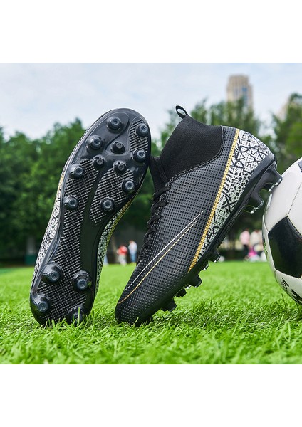 Krampon Erkek Futbol Ayakkabısı Cleats Fg Futbol Sneaker Futbol Ayakkabısı Erkek Futsal Antrenman Ayakkabısı (Yurt Dışından)