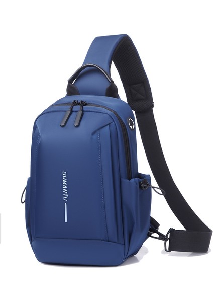 Erkek Göğüs Çantası Su Geçirmez Crossbody Çanta Spor Tek Omuz Erkek Çantası (Yurt Dışından)