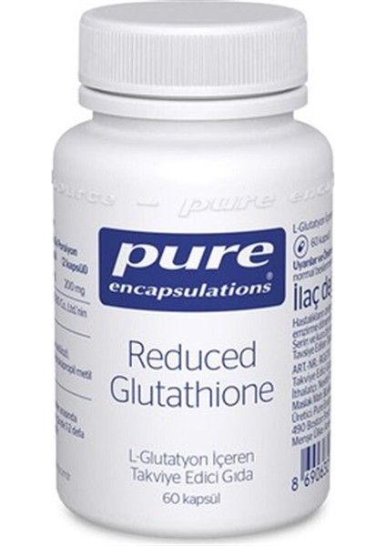 Pure Encapsulations Pure Reduced Glutathione 60 Kapsül