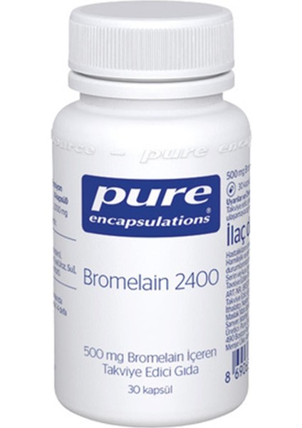 Pure Encapsulations Pure Bromelain 500 Mg 30 Kapsül