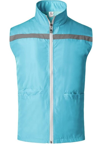 Güvenlik Yeleği Süpermarket Üniforma Yeleği Açık Mavi M (Yurt Dışından)