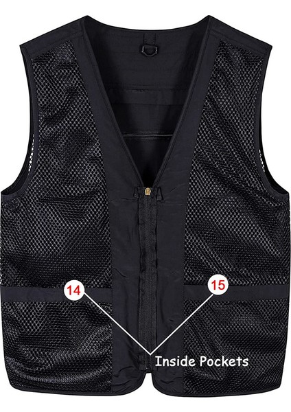 Çok Cepli Kolsuz Yelek (Siyah 5) (Yurt Dışından) modelleri