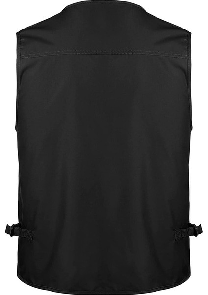 Erkek Çok Cepli Spor Ceket Yelek (Siyah 4) (Yurt Dışından) modelleri