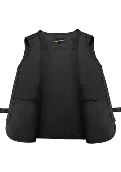 Erkek Çok Cepli Spor Ceket Yelek (Siyah 7) (Yurt Dışından) fırsatları