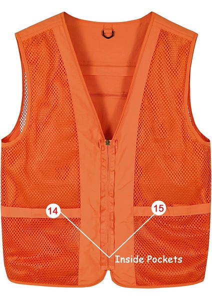 Çok Cepli Kolsuz Yelek (Turuncu L) (Yurt Dışından) modelleri