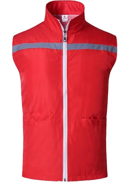 Üniforma Güvenlik Yeleği Kırmızı L (Yurt Dışından)