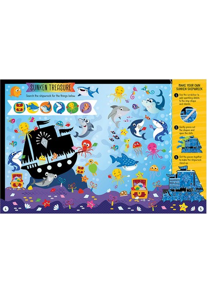 Scratch And Sparkle Sharks Activity Book Makebelieveideas Pub