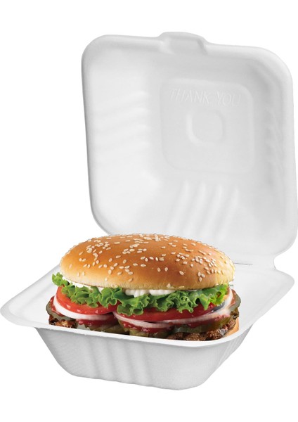 Ekolojik Karton Hamburger Kabı 25 Adet