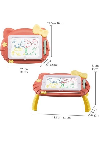 Çocuklar Manyetik Çizim Tahtası ile Tutucu Grafiti Boyama Kurulu Eğitici Oyuncaklar (Yurt Dışından)