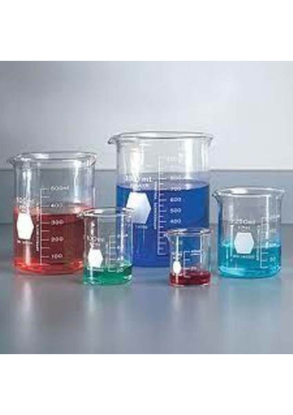 Beher Cam Kısa Form Taksimatlı 50 ml Boro 33 Glass