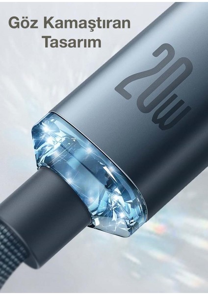 2 Metre 20W Hızlı Apple iPhone 14, 14 Pro ve 14 Pro Max Type C To Lightning Şarj ve Data Kablosu