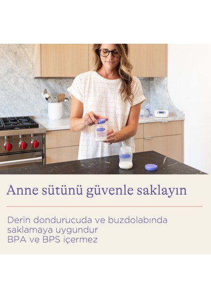 Lansinoh® Anne Sütü Saklama Şişeleri - 4 x 160ml