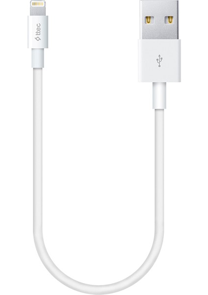 30CM Usb-A - iPhone Lightning Şarj Kablosu.-Beyaz