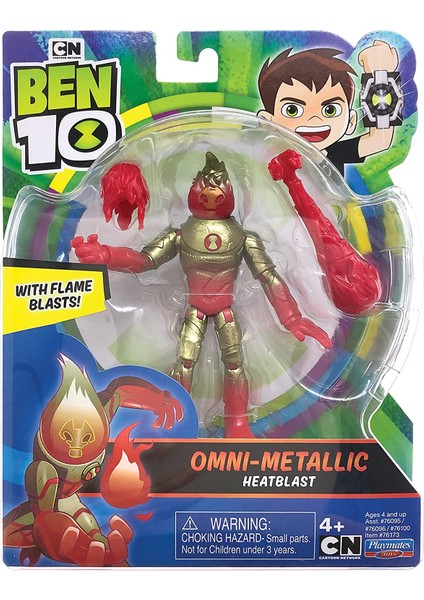 Giochi Preziosi Ben 10  Aksiyon Figürleri Metalik Tema Heatblast