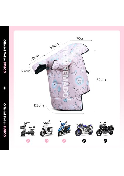 Scooter Diz Koruma Örtüsü Yağmur Soğuk Rüzgar Önleyici Rüzgarlık (Yurt Dışından) fırsatları