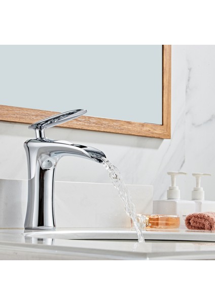 Krom Şelale Lavabo Bataryası
