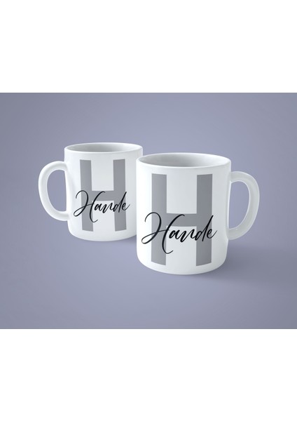 Kişiye Özel H Harfi Isimli Baskılı Kupa Bardak fiyatları