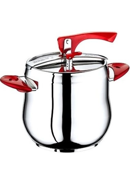 Safinox 6 Lt Klasik Düdüklü Renkli Kulplu