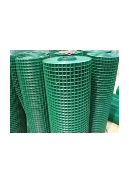 Pvc Kaplı Puntalı Yeşil Tel 12X12 Gözaralıklı 09MM Kalınlık-Kafes Teli Kümesteli 1X10 Metre