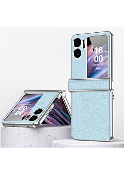 Oppo Find N2 Flip Manyetik Emme Lychee Deseni Elektrokaplama Sınır Kılıfı Cep Telefonu Kılıfı (Yurt Dışından)