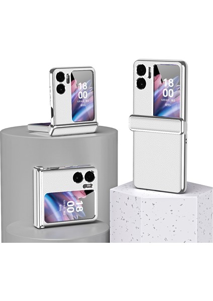 Oppo Find N2 Flip Manyetik Emme Lychee Deseni Elektrokaplama Sınır Kılıfı Cep Telefonu Kılıfı (Yurt Dışından) fırsatları