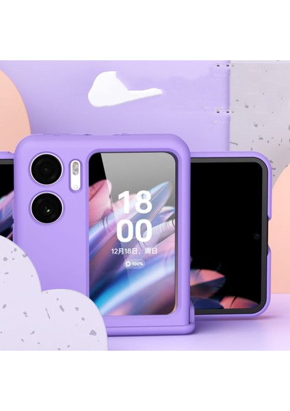 Oppo Find N2 Flip Manyetik Emme Macaron Cep Telefonu Kılıfı (Yurt Dışından)