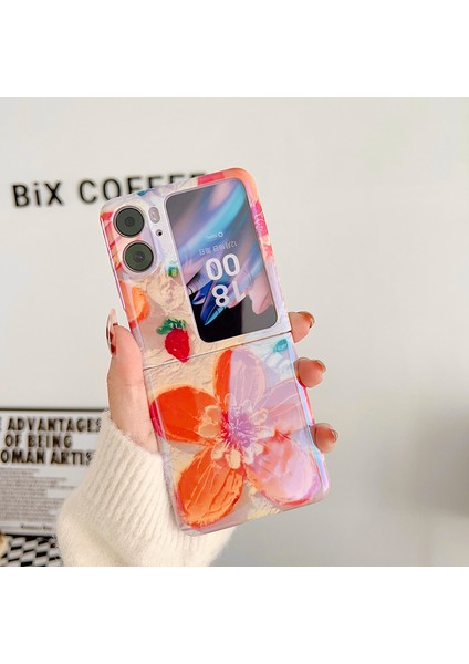 Oppo Find N2 Flip Tam Kapsama Sarı Çiçek Kamelya Telefon Kılıfı Için (Yurt Dışından) fiyatları