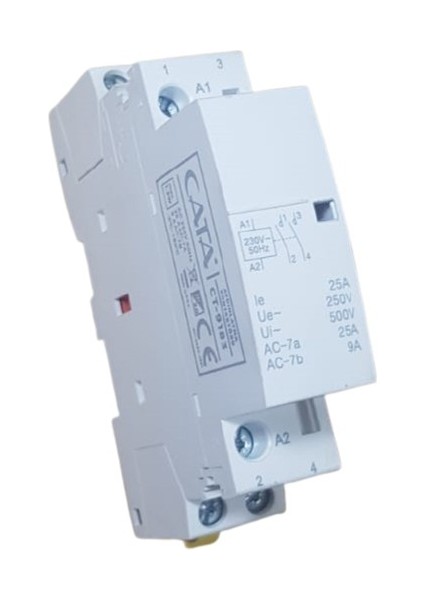 CT-9183 25A Modüler Aydınlatma Kontaktörü Cata Cata Sessiz