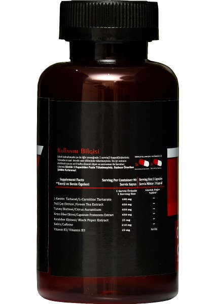 Zeus Nutrition Zeus Thermo Cut 90 Tablet L-Carnitine