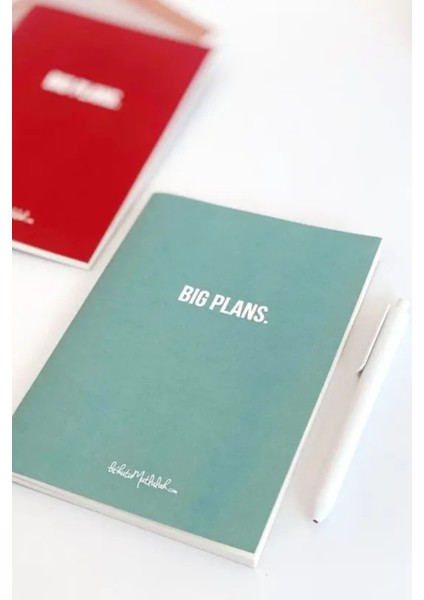 Big Plans Planner Süresiz Haftalık Planlayıcı Iş Hediyesi Defter Mint