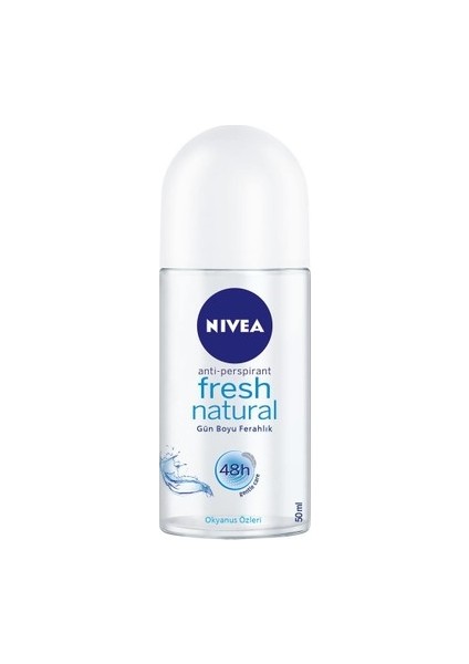 Nivea Roll-On Kadın Fresh Natural 50ML x 6 Adet