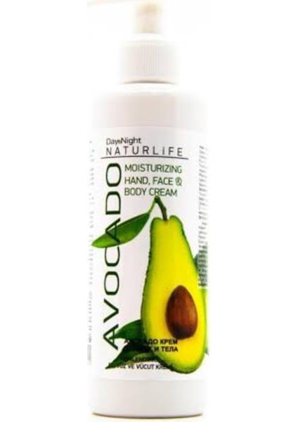 Naturlife Avakado Özlü El ve Yüz Kremi Pompalı 250ML