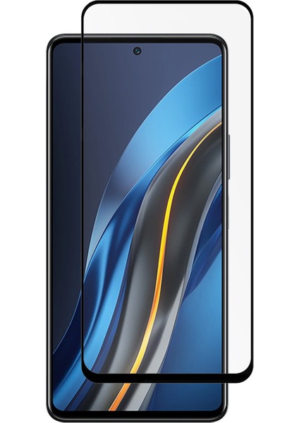 Infinix Note 12 Vıp X672 Için Tam Kaplayan Çerçeveli Tempered Cam Koruyucu - Siyah AL3276