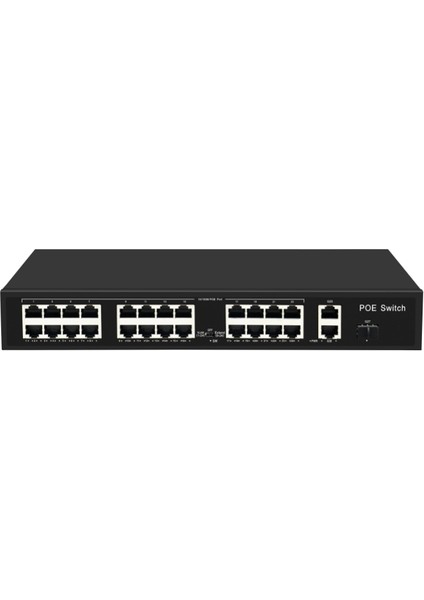 -24P2U1S-300 24 Bağlantı Noktası 10/100M Poe Anahtarları Dahili Güç Kaynağı 52V5.76A 300W