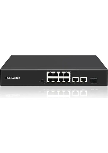 -8P2U1S 11 Bağlantılı 8 *10/100M Poe Bağlantı Noktası. Dahili Güç Kaynağı 52V2,3A 120W