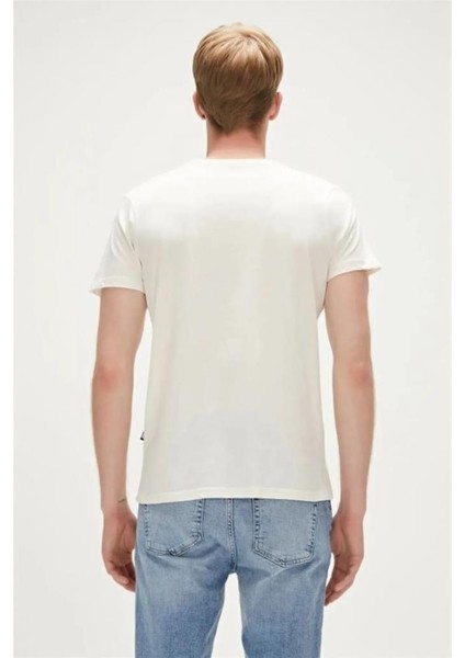 MANUSCRIPT T-SHIRT BEYAZ Erkek T-Shirt 23.01.07.008-C04