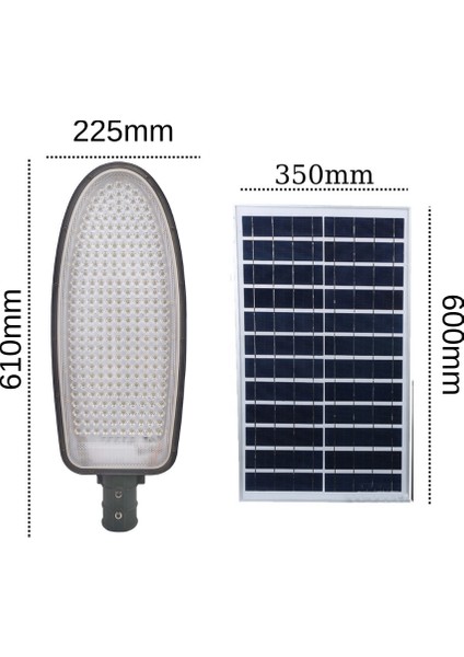 Forlife 400WATT Harici Panelli Güneş Enerjili Sabit Yanabilen Lifepo4 Bataryalı Solar Sokak Lambası modelleri