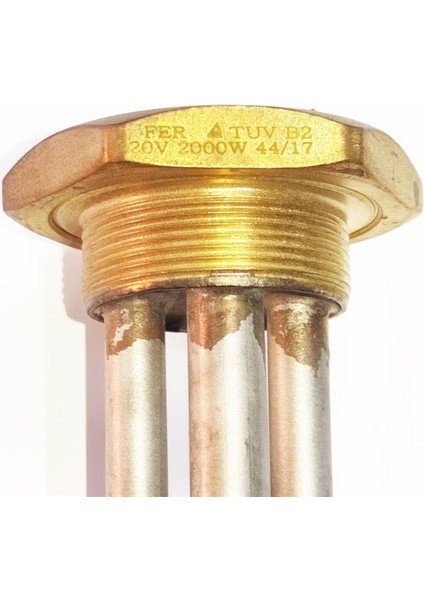 İnce Diş 1-1/4 Bükümlü kazan rezistansı 30cm 2KW 10mm kovanlı fiyatları