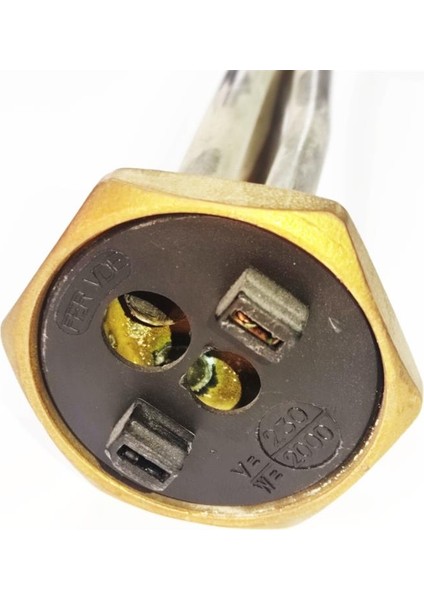 İnce Diş 1-1/4 Bükümlü kazan rezistansı 30cm 2KW 10mm kovanlı fırsatları