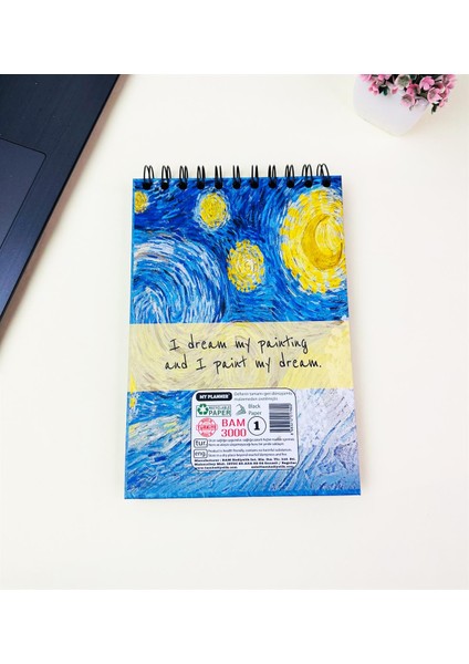 21x14Cm Üstten Spiralli Sketch Book - Eskiz Defteri - Siyah Sayfa - 260 Gr - 56 Yaprak modelleri