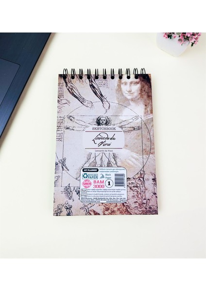 21x14Cm Üstten Spiralli Sketch Book - Eskiz Defteri - Siyah Sayfa - 260 Gr - 56 Yaprak modelleri