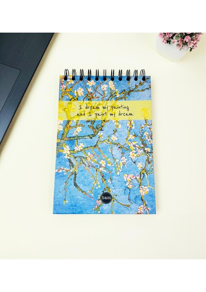 21x14Cm Üstten Spiralli Sketch Book - Eskiz Defteri - Siyah Sayfa - 260 Gr - 56 Yaprak